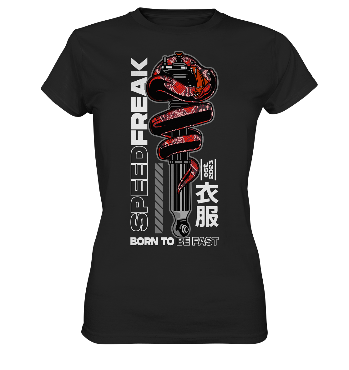 Coiled Static Snake - Ladies Premium Shirt