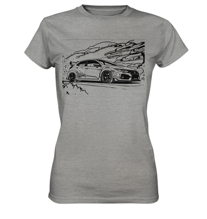 Civic FK2 Front & Back  - Ladies Premium Shirt