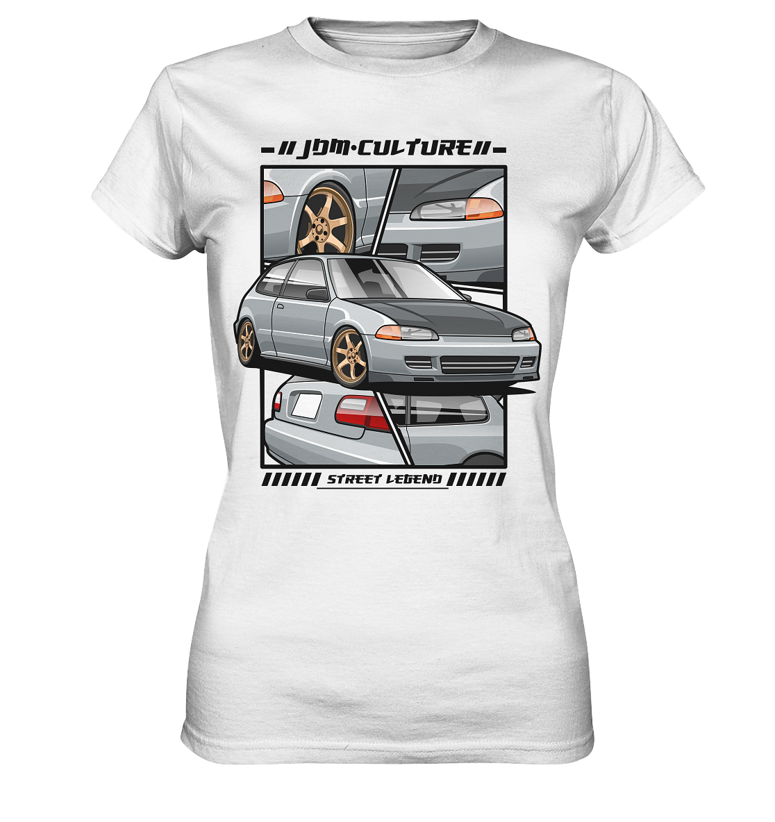 Civic EG Collage - Ladies Premium Shirt