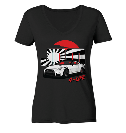 JDM4-Life R35 Merch - Ladies V-Neck Shirt