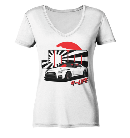 JDM4-Life R35 Merch - Ladies V-Neck Shirt