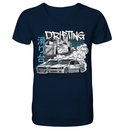 Drift Battle - Mens Organic V-Neck Shirt