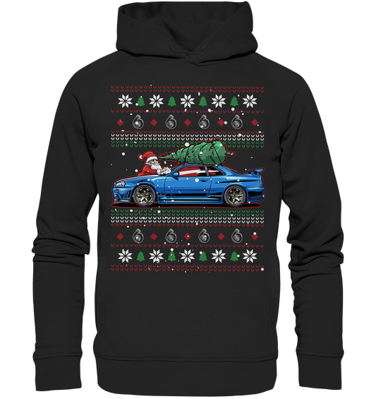 Christmas Skyline  - Organic Fashion Hoodie