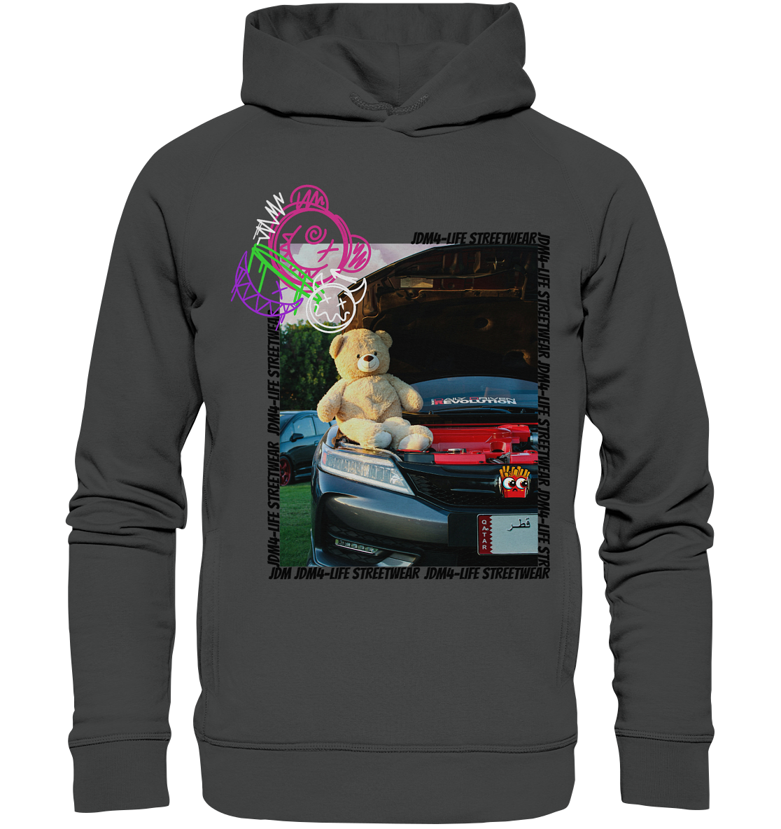 Civic Bear - Organic Fashion Hoodie