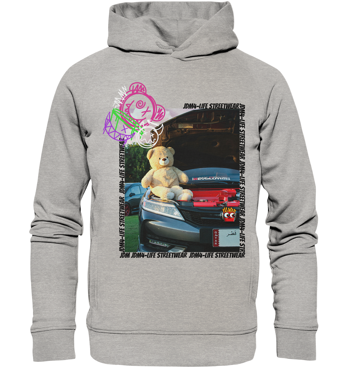 Civic Bear - Organic Fashion Hoodie