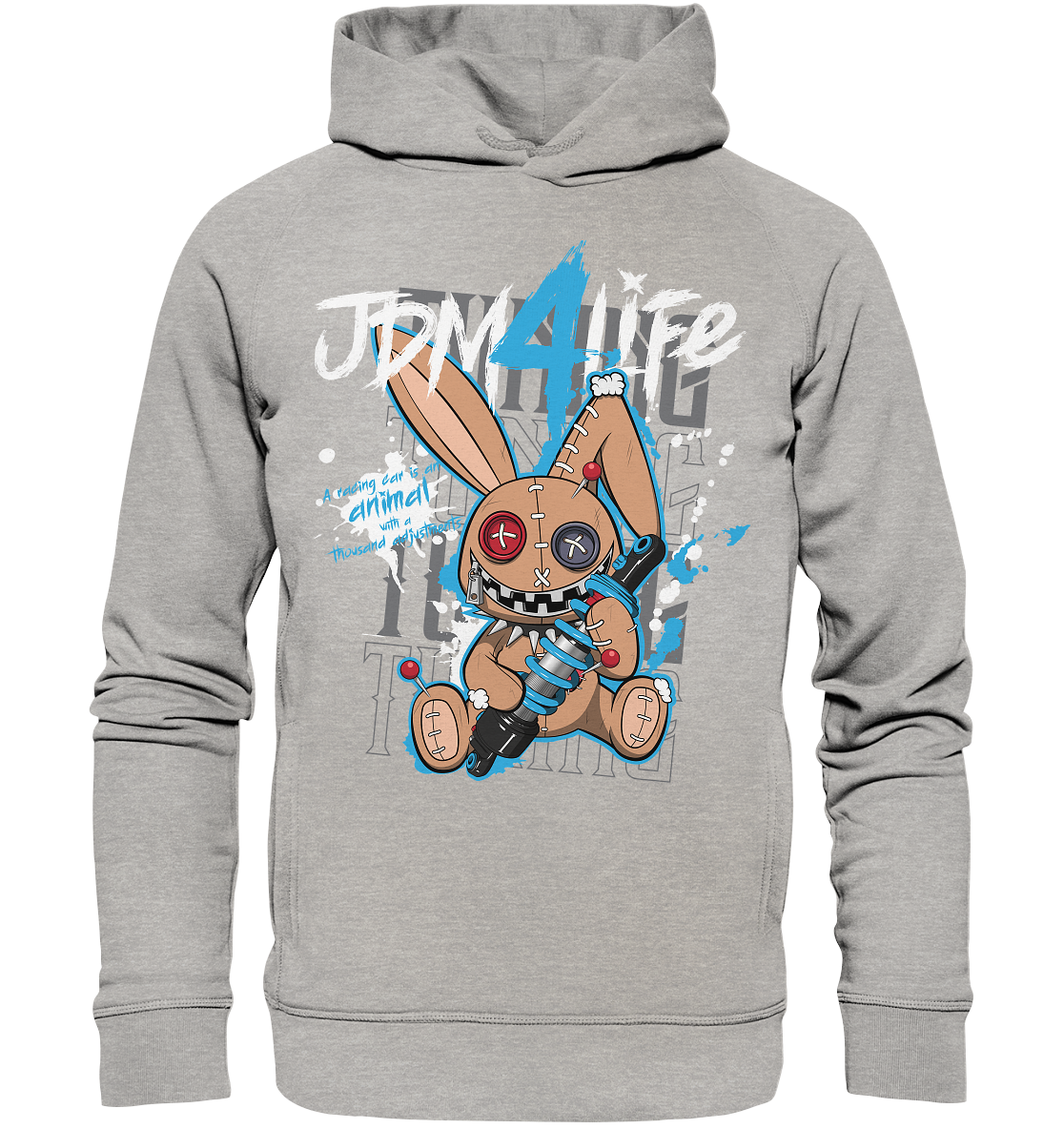 Static Bunny - Organic Fashion Hoodie