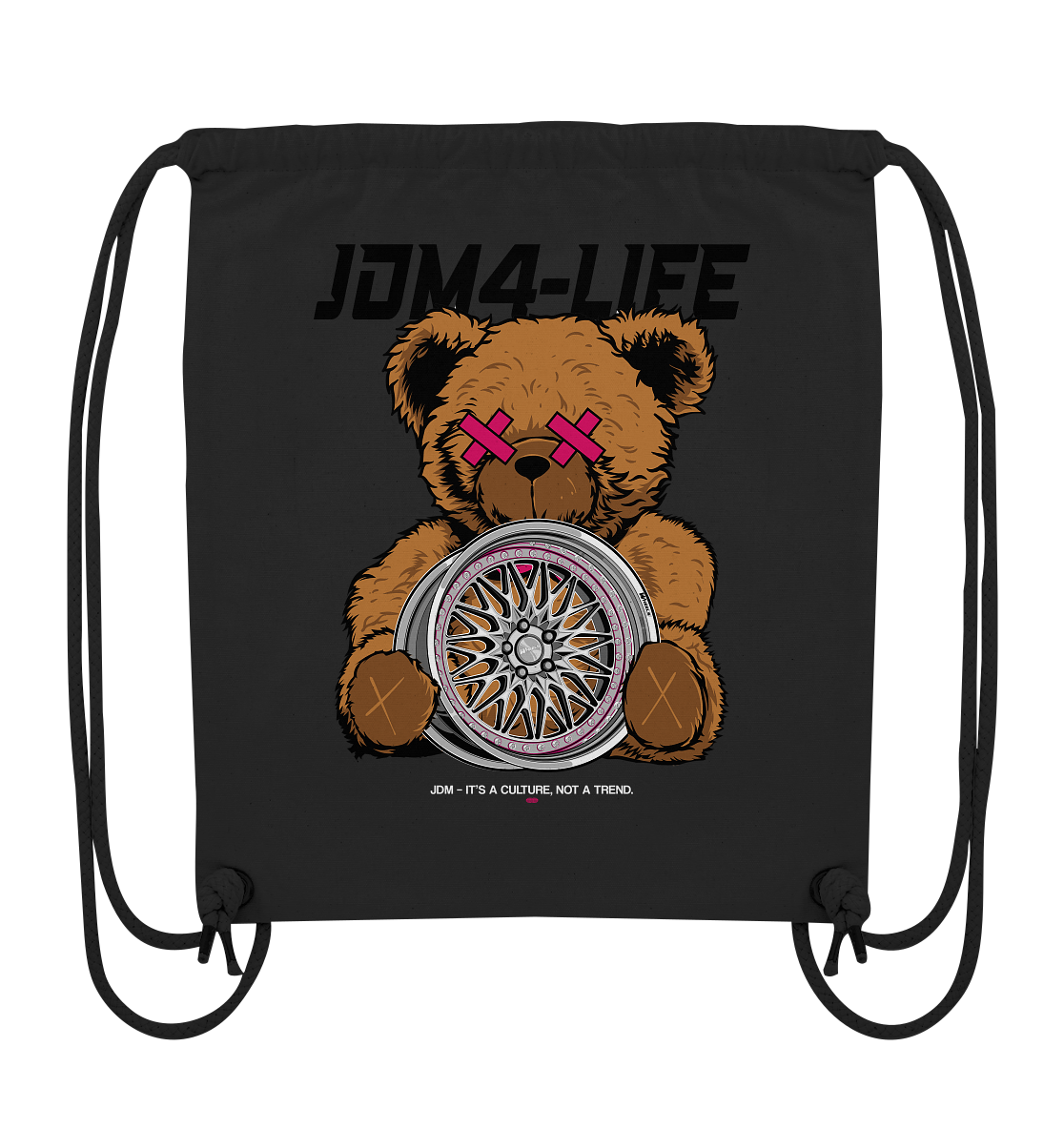 JDM4-Life "Rim" Teddy - Organic Gym-Bag