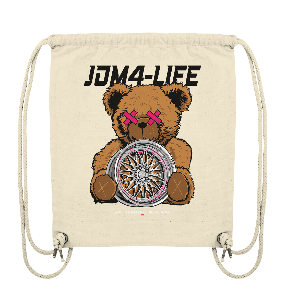 JDM4-Life "Rim" Teddy - Organic Gym-Bag