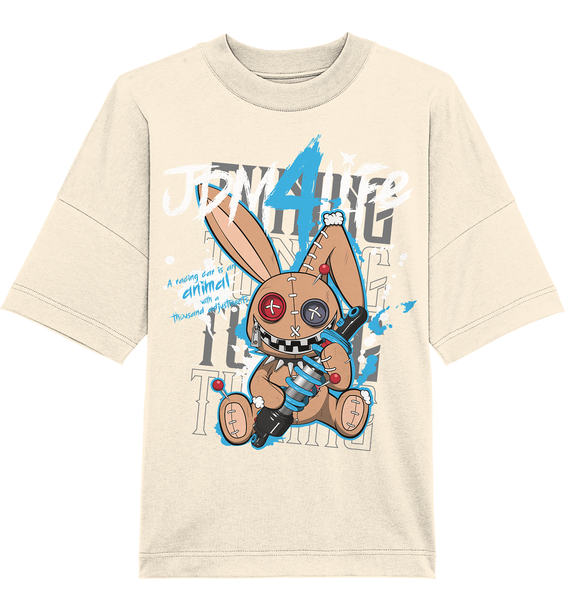 Static Bunny - Organic Oversize Shirt