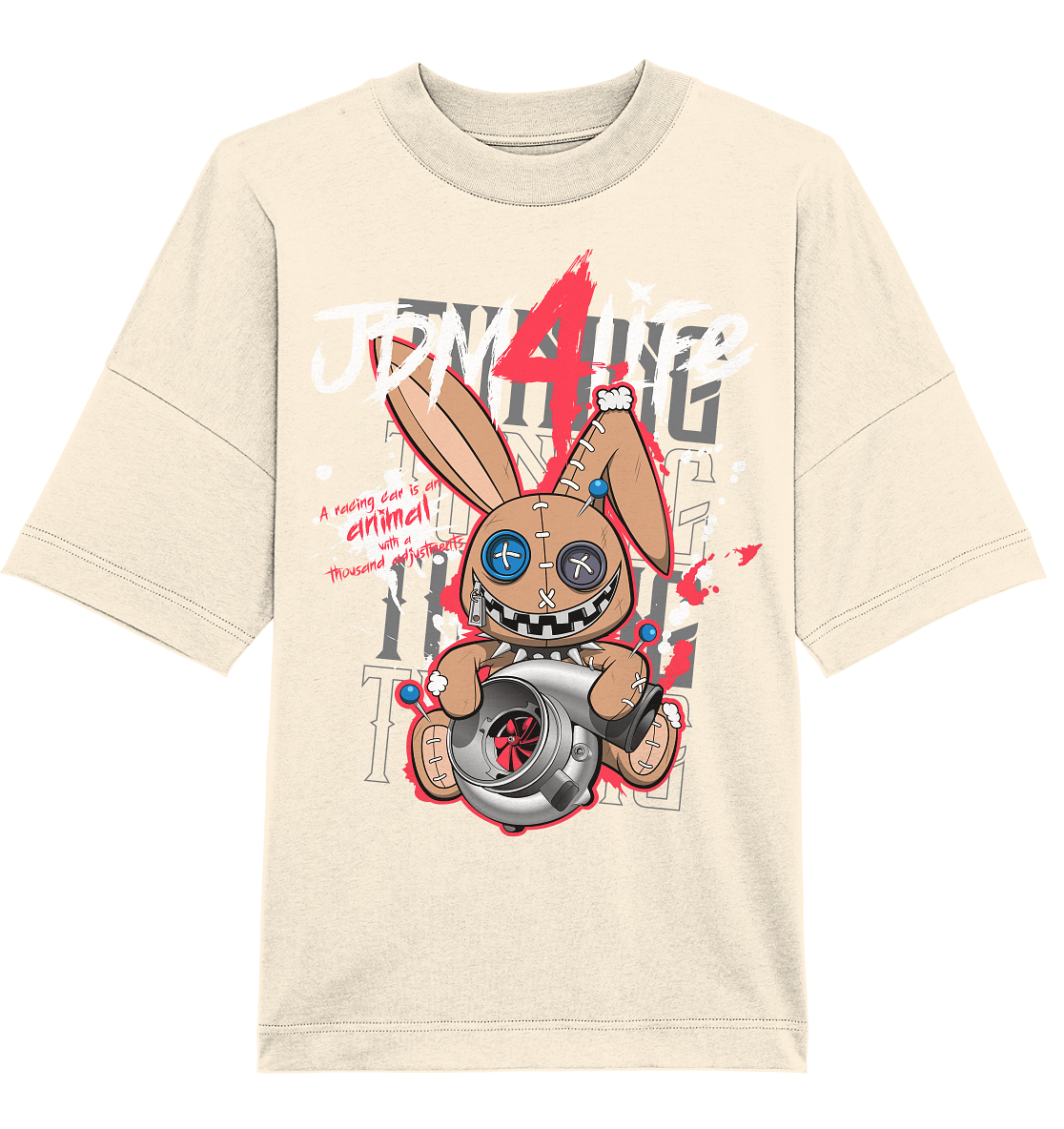 Turbo Bunny  - Organic Oversize Shirt