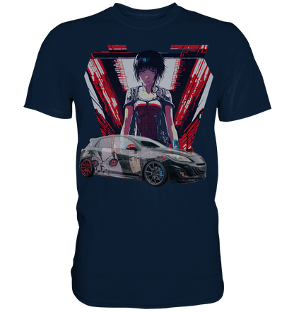 3 M P S Anime car  - Premium Shirt