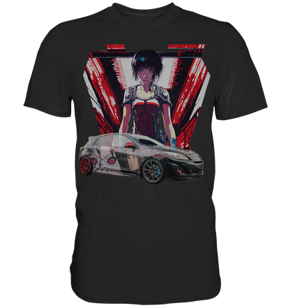 3 M P S Anime car  - Premium Shirt