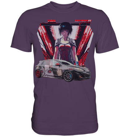 3 M P S Anime car  - Premium Shirt