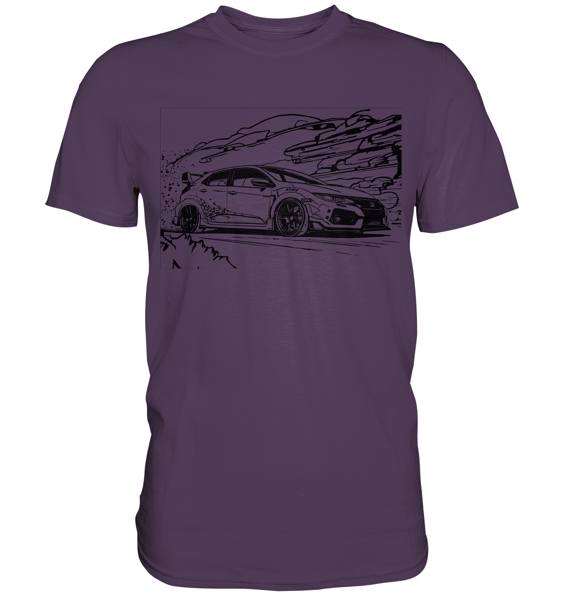 Civic FK2 Front & Back  - Premium Shirt