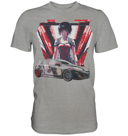 3 M P S Anime car  - Premium Shirt