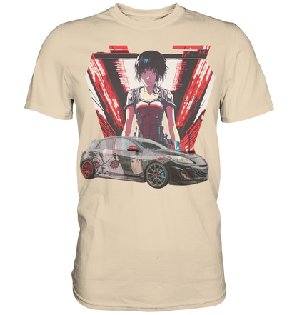 3 M P S Anime car  - Premium Shirt