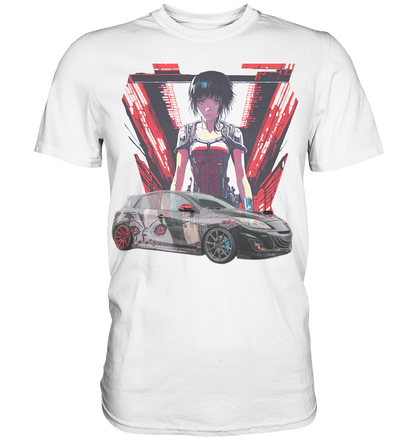 3 M P S Anime car  - Premium Shirt