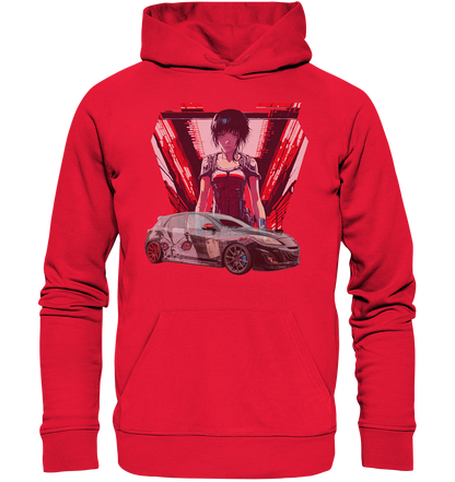 3 M P S Anime car  - Premium Unisex Hoodie