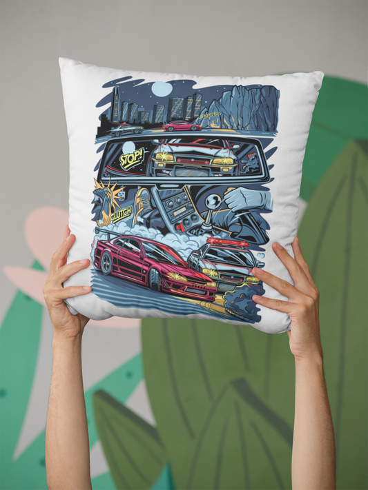 JDM4-Life Comic Pursuit - Kissen 40x40cm