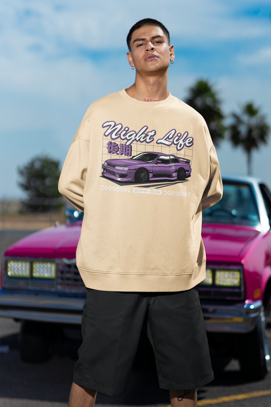 Silvia S14 "Night Life" - Basic Sweatshirt