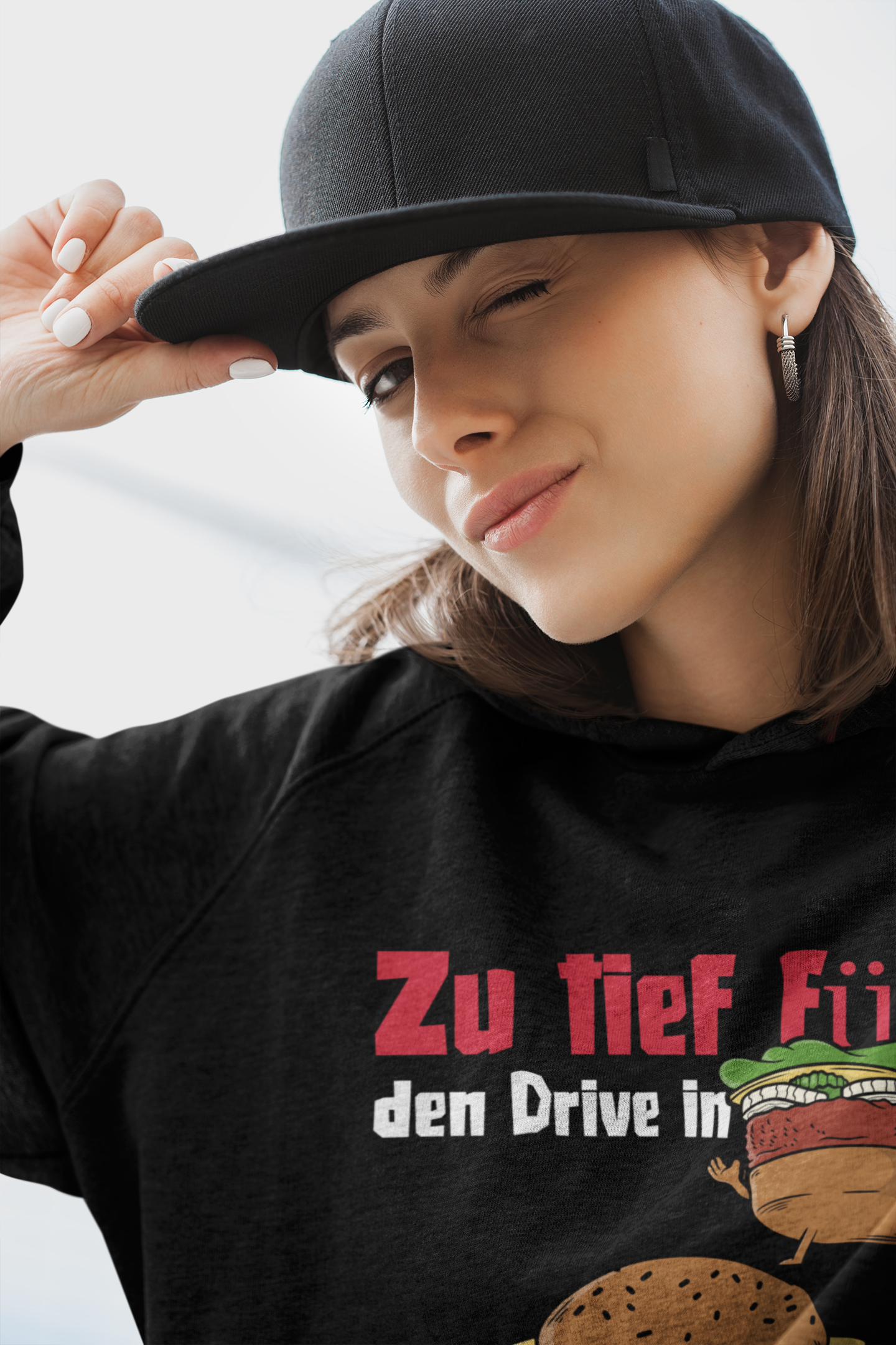 Zu tief für den Drive In - Organic Fashion Hoodie