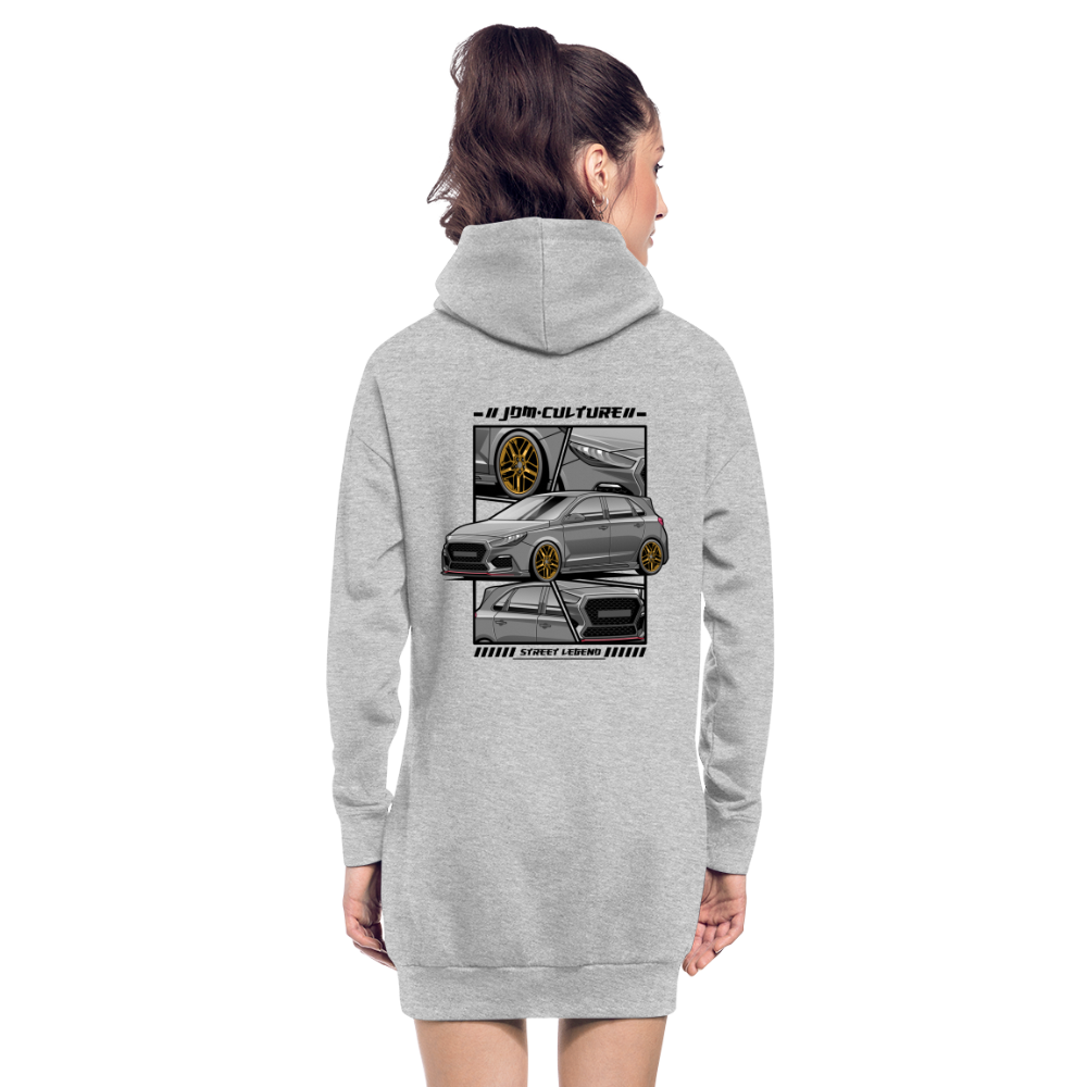 I30 N Hoodie Dress - Grau meliert