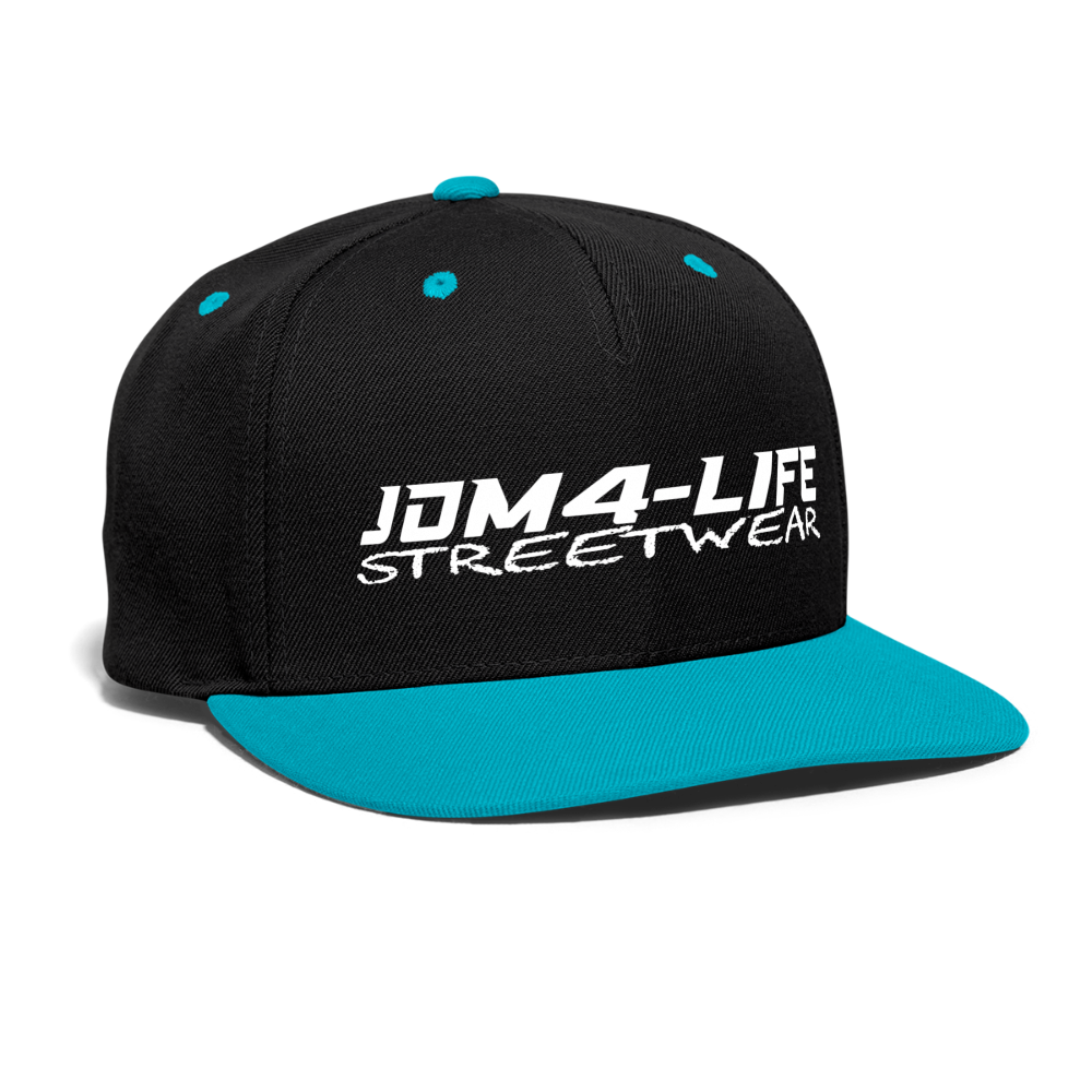 Kontrast Snapback Cap Promo - Schwarz/Türkis