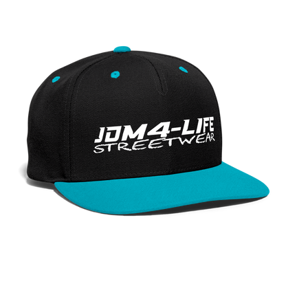 Kontrast Snapback Cap Promo - Schwarz/Türkis