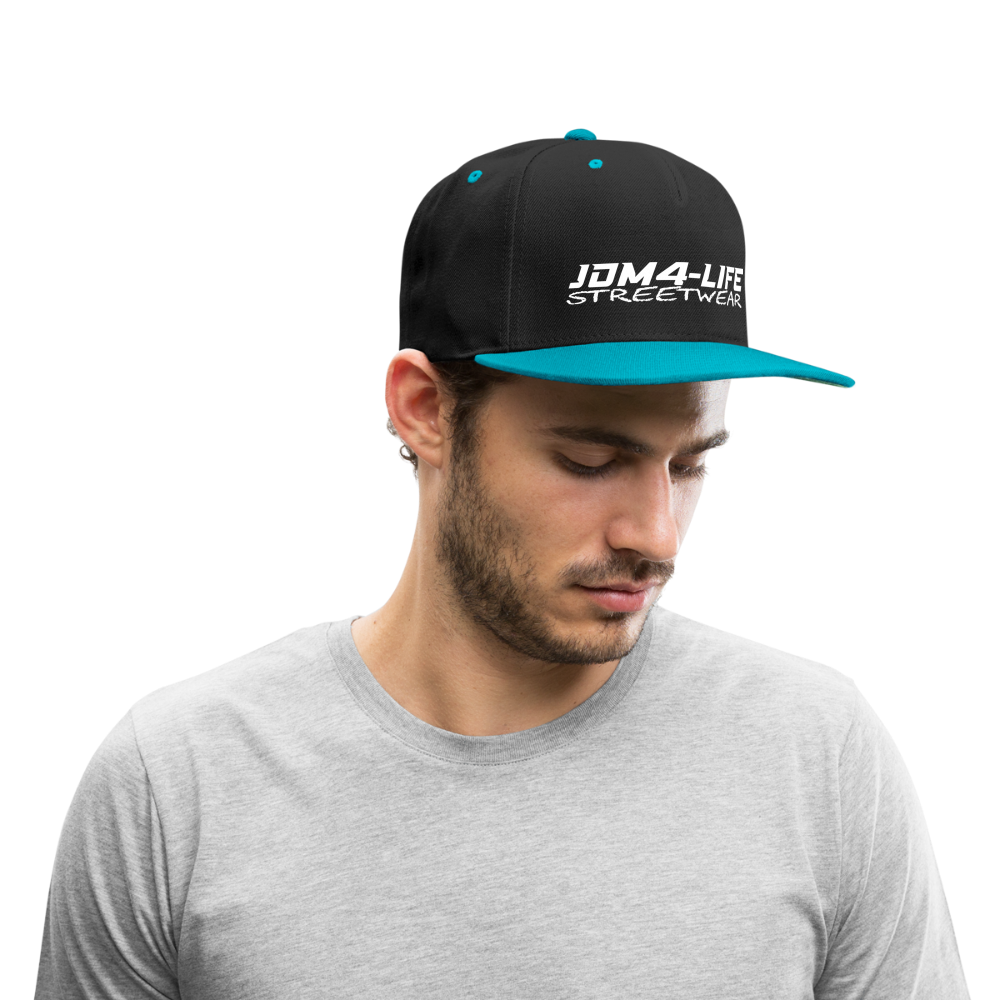 Kontrast Snapback Cap Promo - Schwarz/Türkis