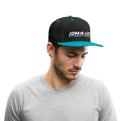 Kontrast Snapback Cap Promo - Schwarz/Türkis