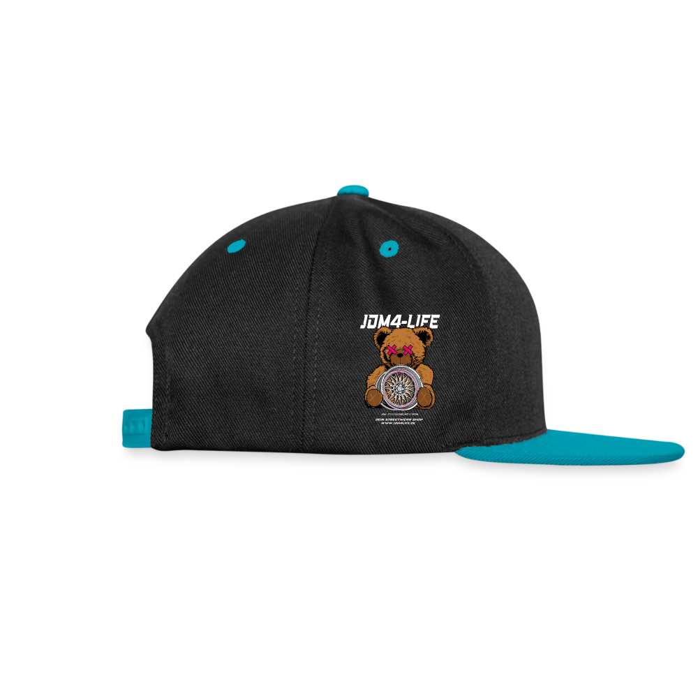 Kontrast Snapback Cap Promo - Schwarz/Türkis