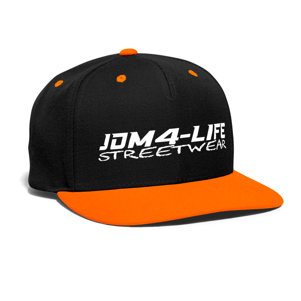 Kontrast Snapback Cap Promo - Schwarz/Neonorange