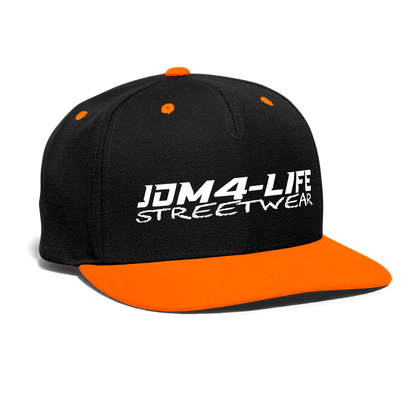 Kontrast Snapback Cap Promo - Schwarz/Neonorange