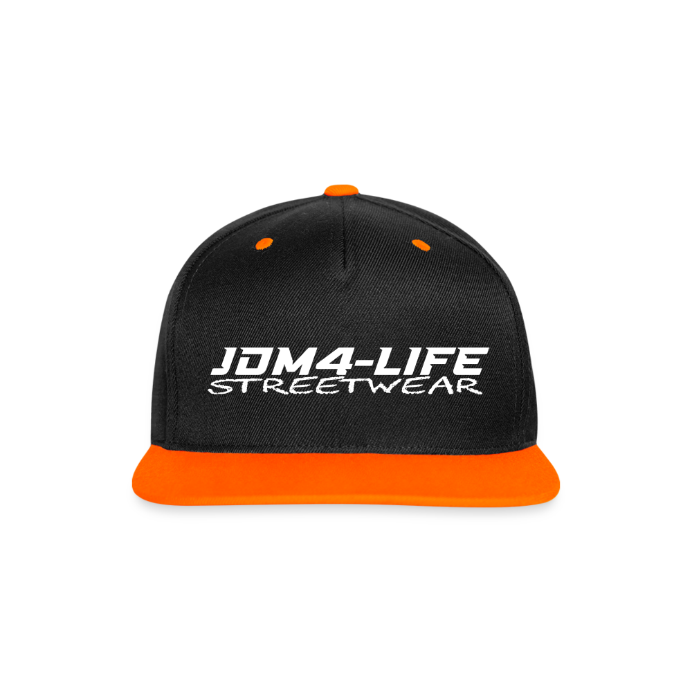 Kontrast Snapback Cap Promo - Schwarz/Neonorange