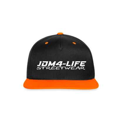 Kontrast Snapback Cap Promo - Schwarz/Neonorange