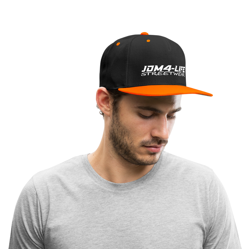 Kontrast Snapback Cap Promo - Schwarz/Neonorange