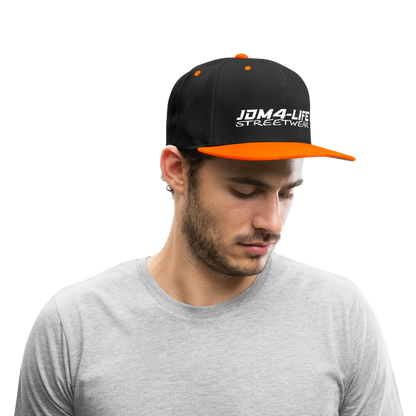 Kontrast Snapback Cap Promo - Schwarz/Neonorange