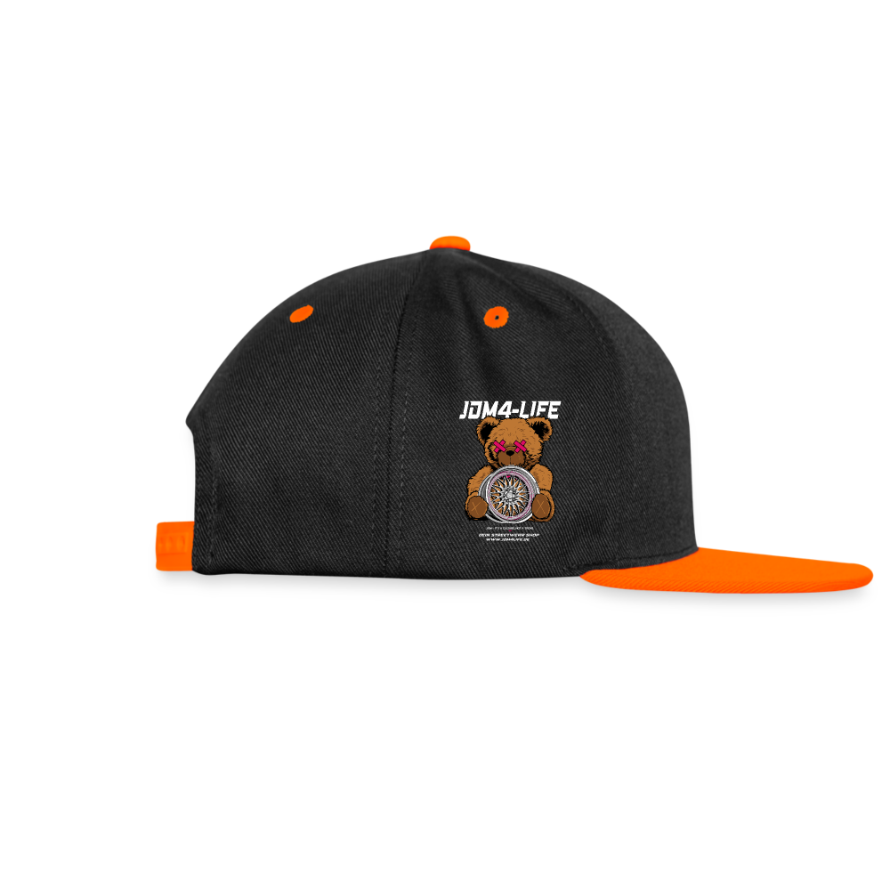 Kontrast Snapback Cap Promo - Schwarz/Neonorange