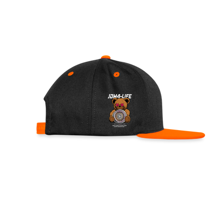 Kontrast Snapback Cap Promo - Schwarz/Neonorange