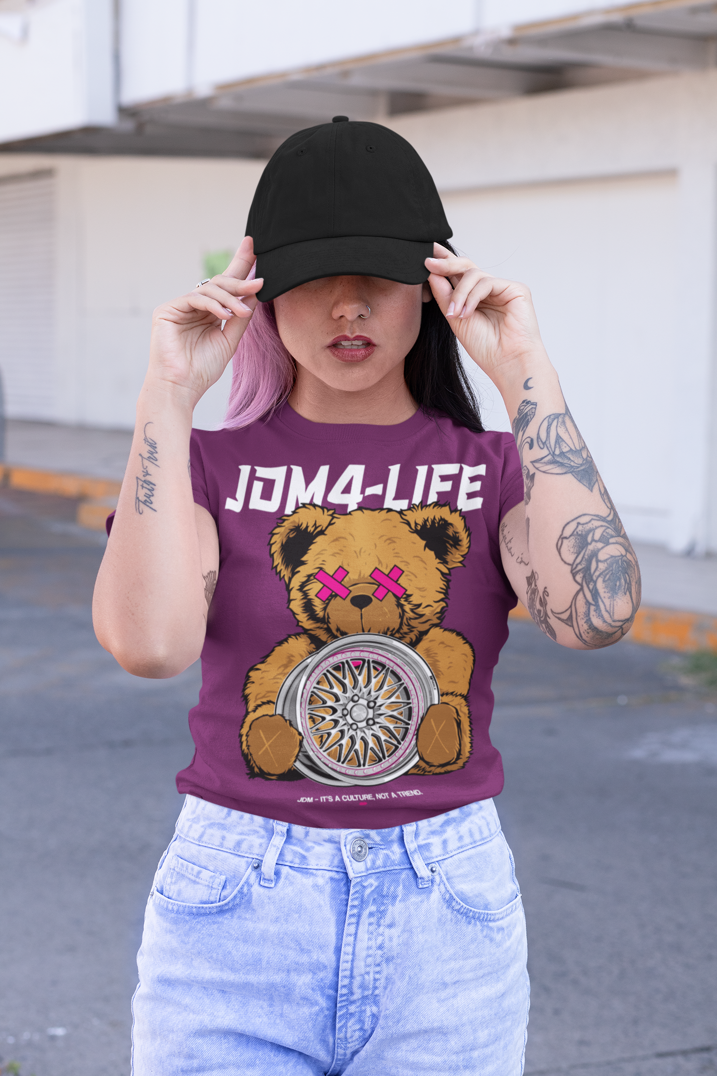 JDM4-Life "Rim" Teddy - Ladies Premium Shirt