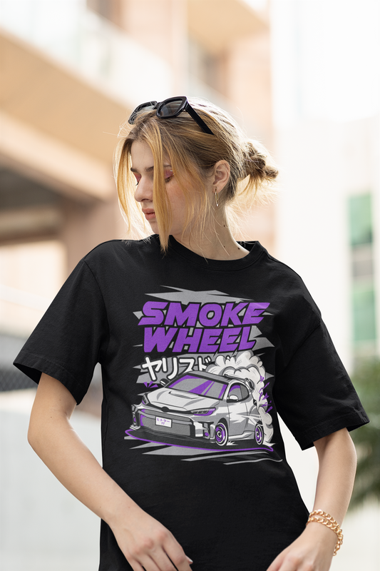 Smoke Wheel GRMN Yaris - Ladies Premium Shirt