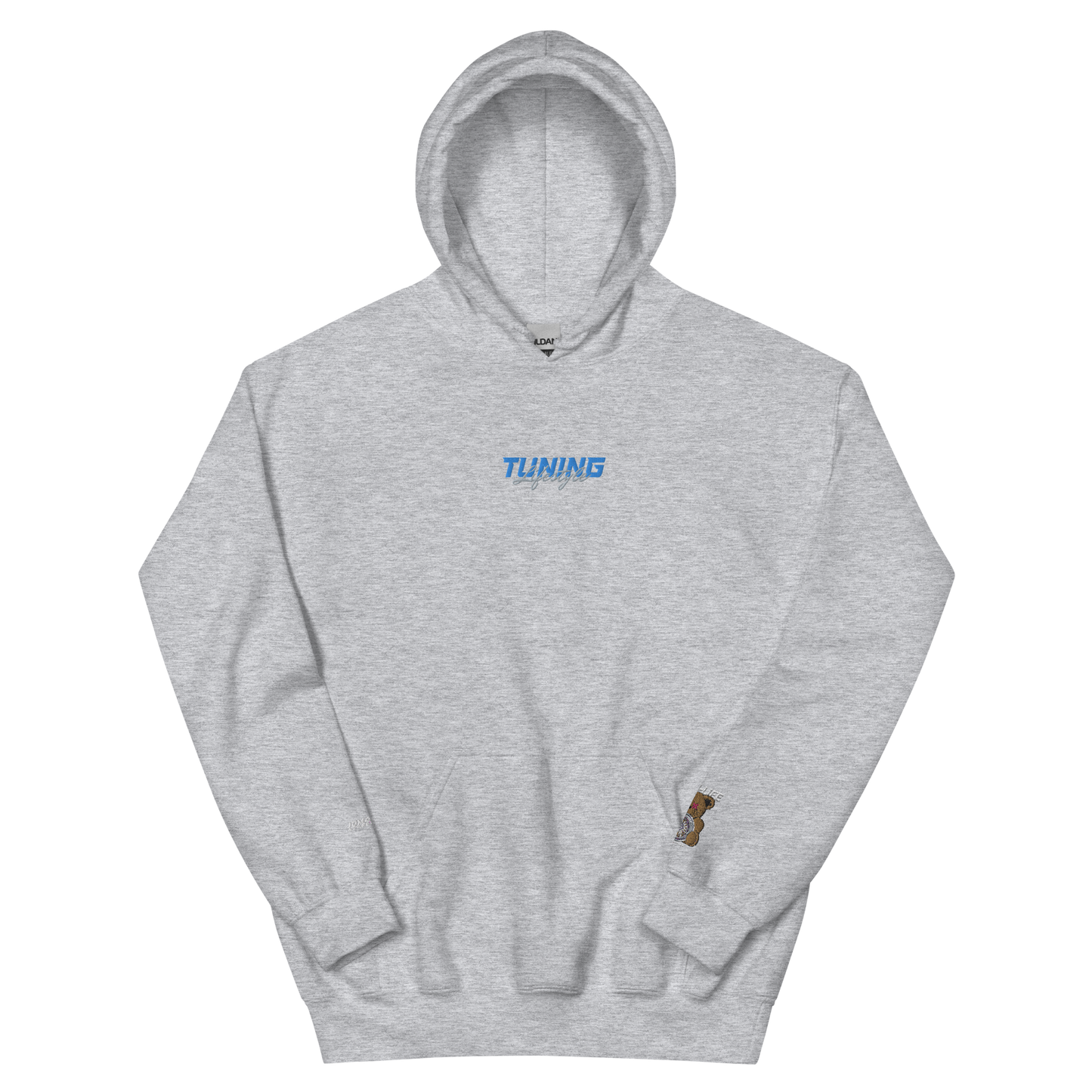 Unisex-Kapuzenpullover Tuning Lifestyle gestickt